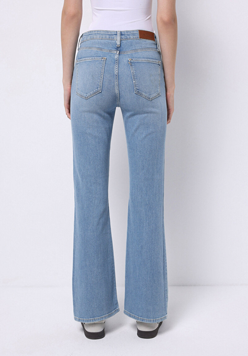 Зображення 791 Monica Джинси Жіночі Блакитні Класичного Крою Cl1074864