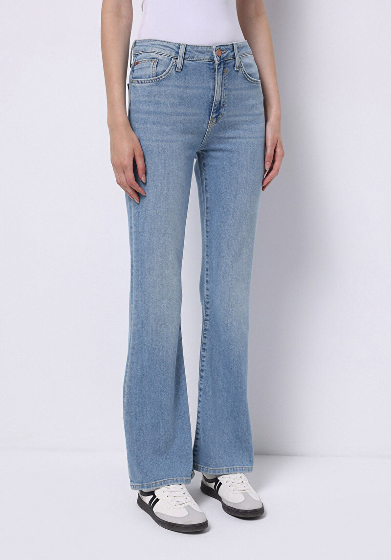 Показати інформацію про 791 Monica Джинси Жіночі Блакитні Класичного Крою Cl1074864