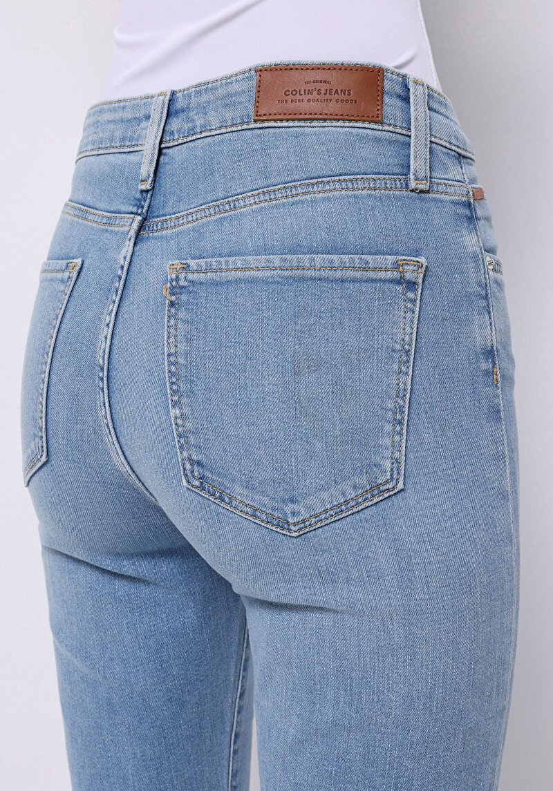 Показати інформацію про 791 Monica Джинси Жіночі Блакитні Класичного Крою Cl1074864