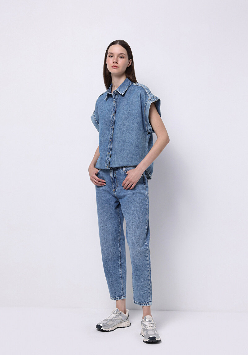 Зображення 490 Arina Сорочка З Коротким Рукавом Жіноча Блакитна Cl1074973