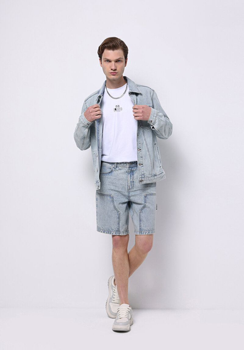 Зображення Шорти Чоловічі Блакитні  Cl1074447