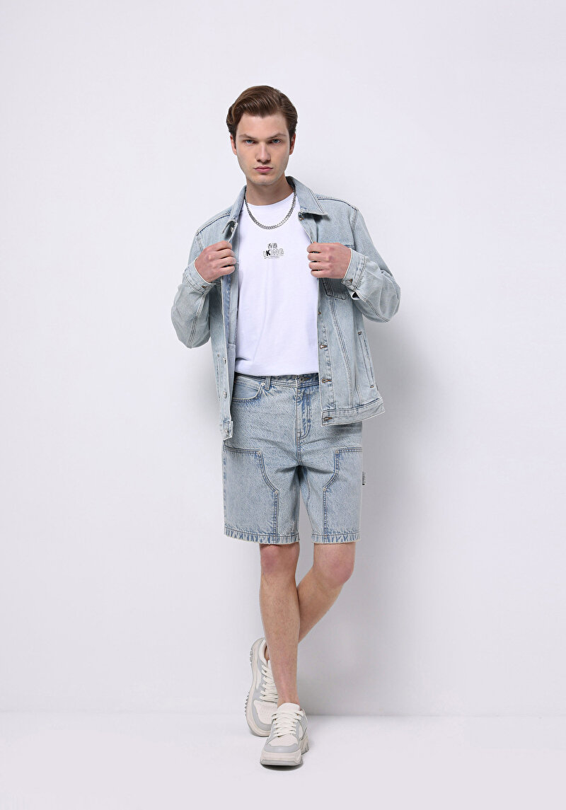 Зображення Шорти Чоловічі Блакитні Cl1074447