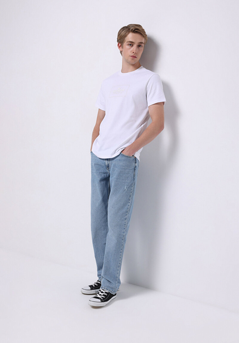Зображення 047 Fit Джинси Чоловічі Блакитні Класичного Крою Cl1074758