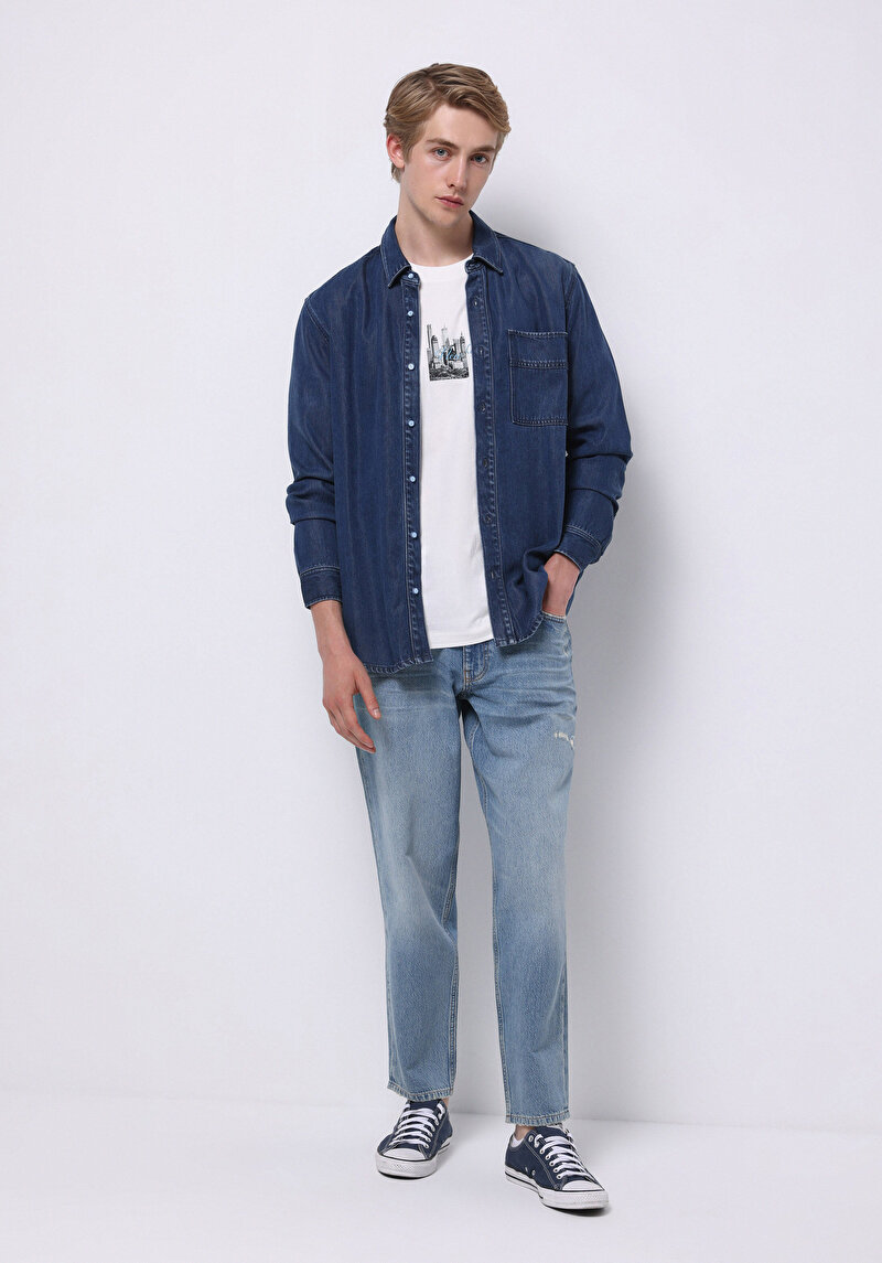 Зображення 021 Joel Сорочка З Довгим Рукавом Чоловіча Блакитна Cl1074779