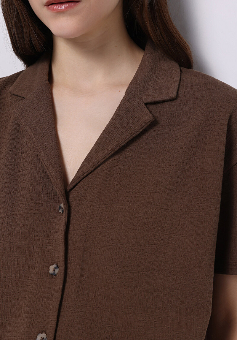 Показати інформацію про Поло З Коротким Рукавом Жіноче Коричневе  Cl1073977