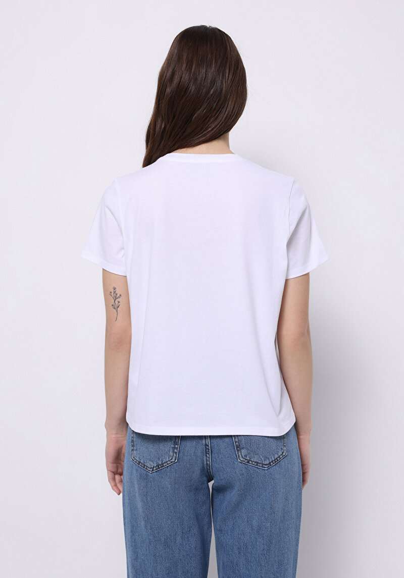 Показати інформацію про Футболка З Коротким Рукавом Жіноча Біла  Cl1074234