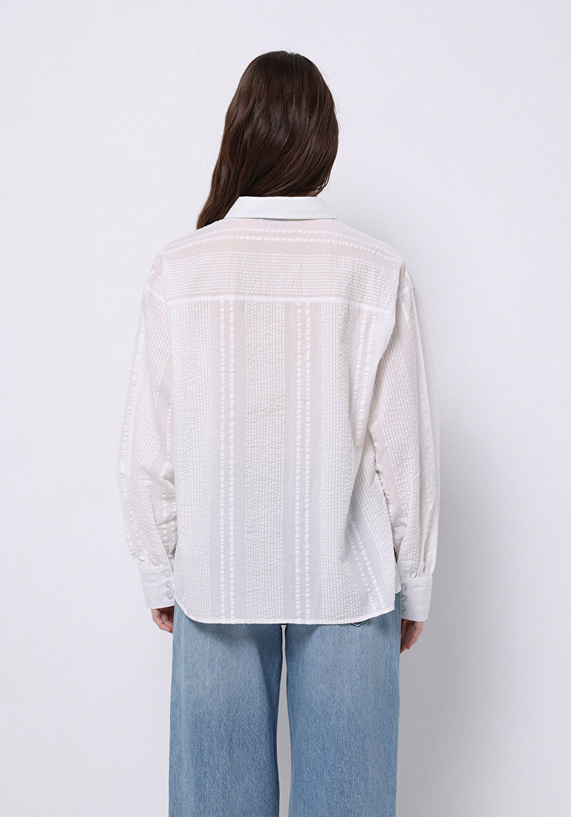 Показати інформацію про Сорочка З Довгим Рукавом Жіноча Біла  Cl1074258