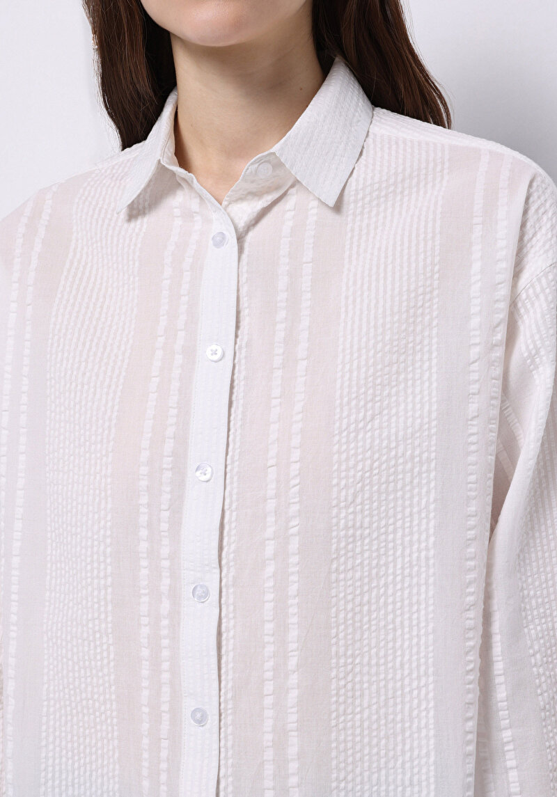 Зображення Сорочка З Довгим Рукавом Жіноча Біла Cl1074258