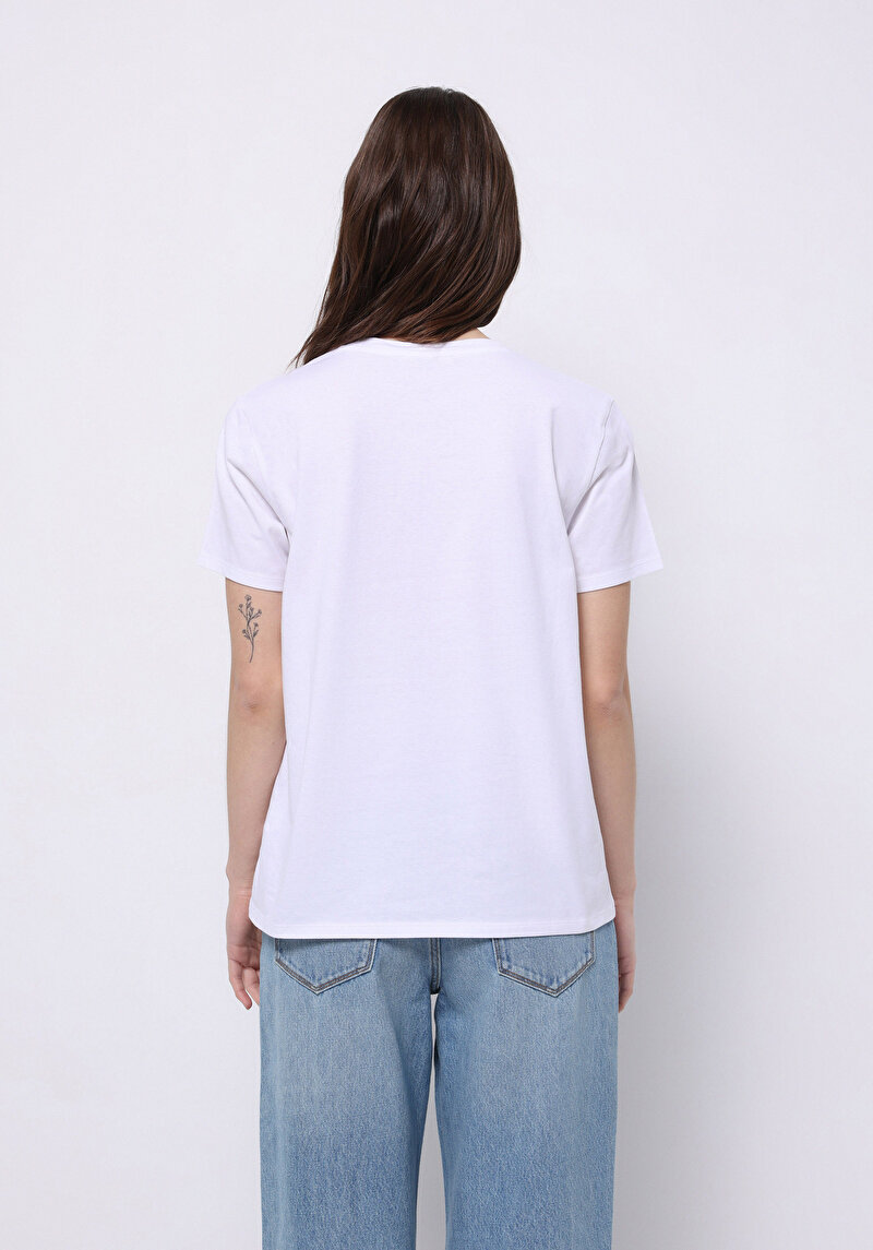 Показати інформацію про Футболка З Коротким Рукавом Жіноча Біла  Cl1074309