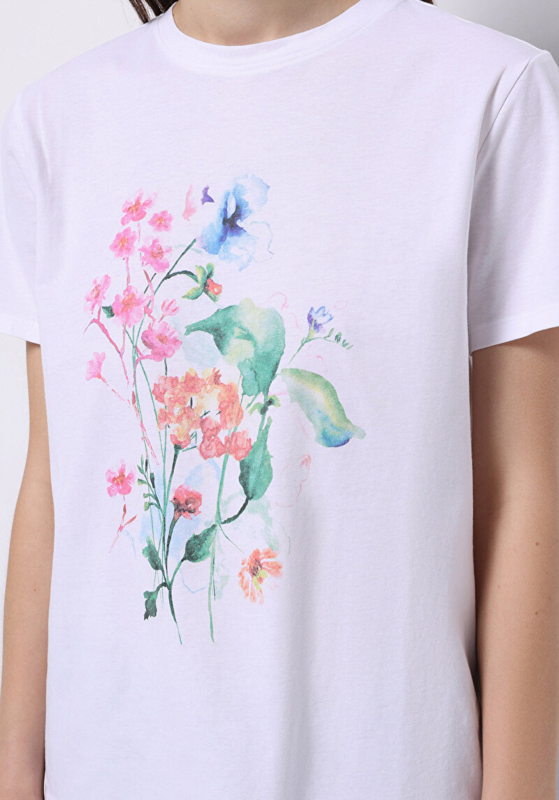 Показати інформацію про Футболка З Коротким Рукавом Жіноча Біла  Cl1074309