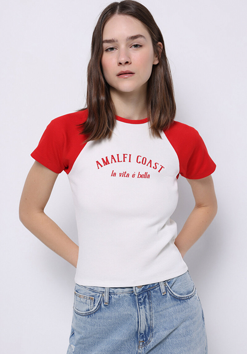 Зображення Футболка З Коротким Рукавом Жіноча Біла  Cl1074327