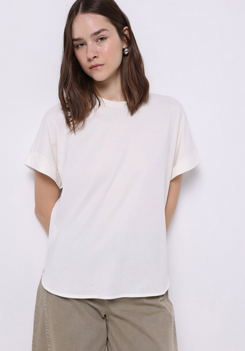 Зображення Футболка З Коротким Рукавом Жіноча Бежева  Cl1074583