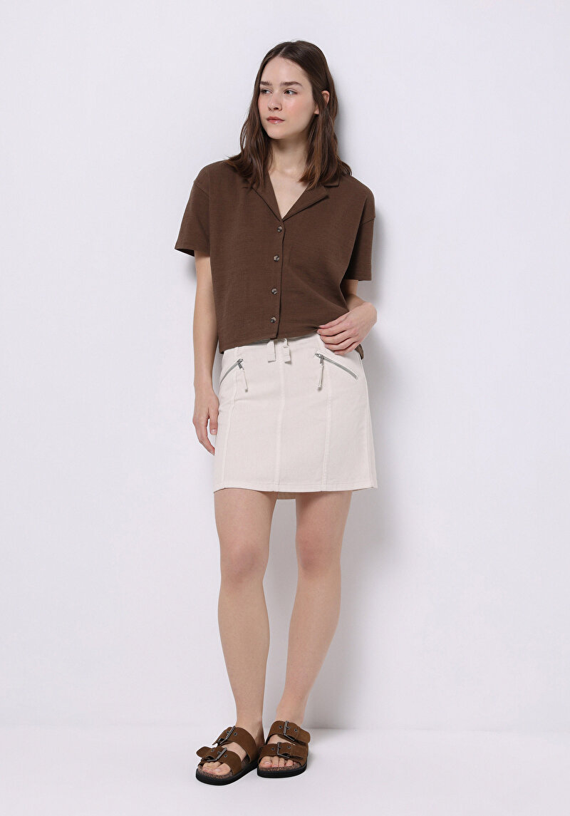 Показати інформацію про Спідниця Жіноча Бежева  Cl1074669