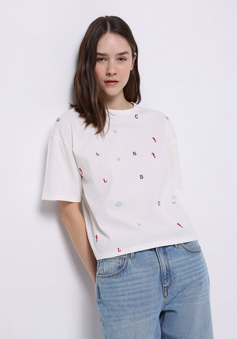 Зображення Футболка З Коротким Рукавом Жіноча Біла  Cl1075038