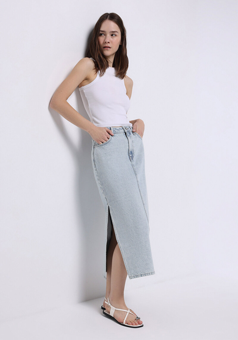 Зображення Спідниця Жіноча Блакитна  Cl1075303