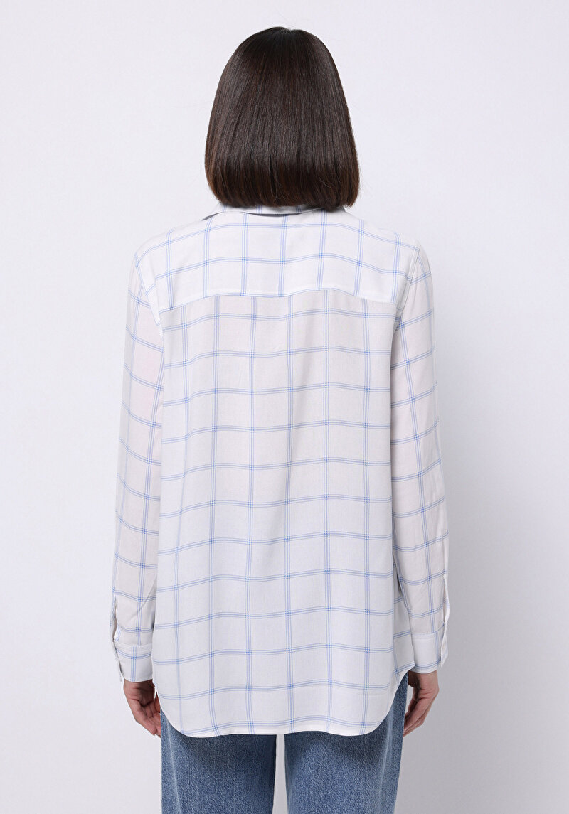 Показати інформацію про Сорочка З Довгим Рукавом Жіноча Блакитна  Cl1070306