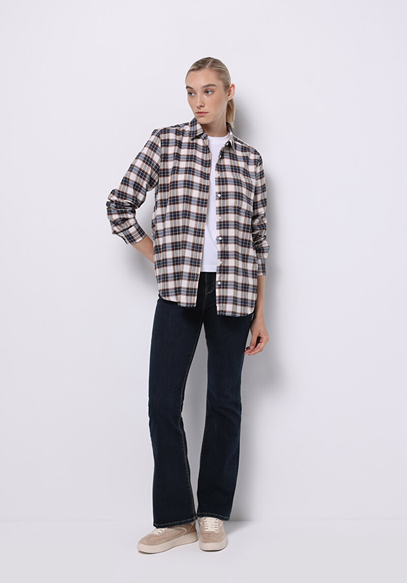 Показати інформацію про Сорочка З Довгим Рукавом Жіноча Бежева  Cl1075567