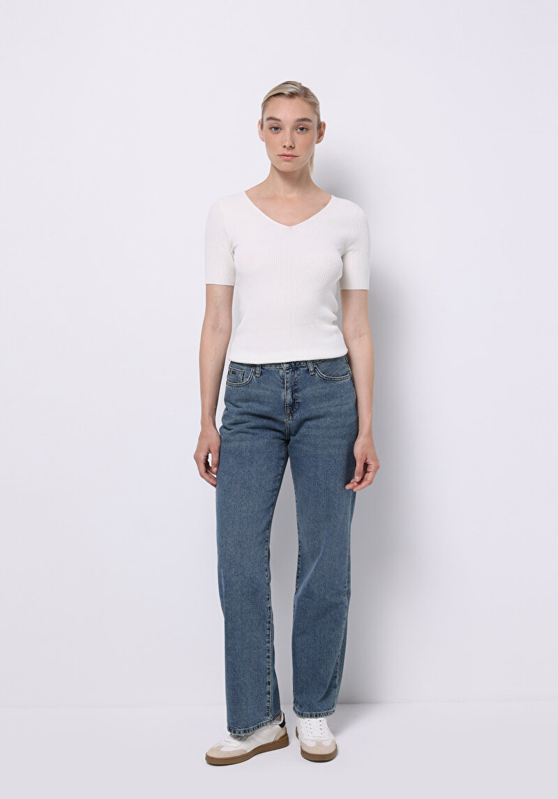 Показати інформацію про Светр Із Коротким Рукавом Жіночий Білий  Cl1075688