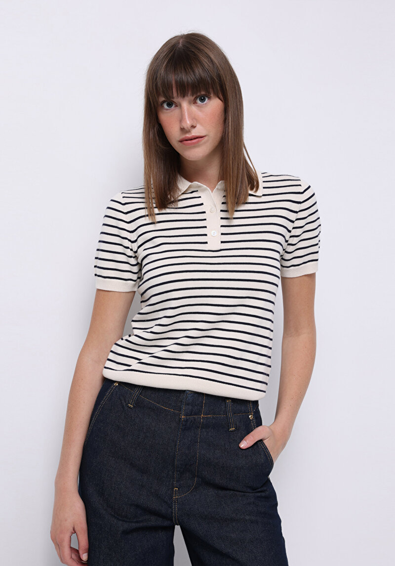 Зображення Светр Із Коротким Рукавом Жіночий Бежевий  Cl1075734