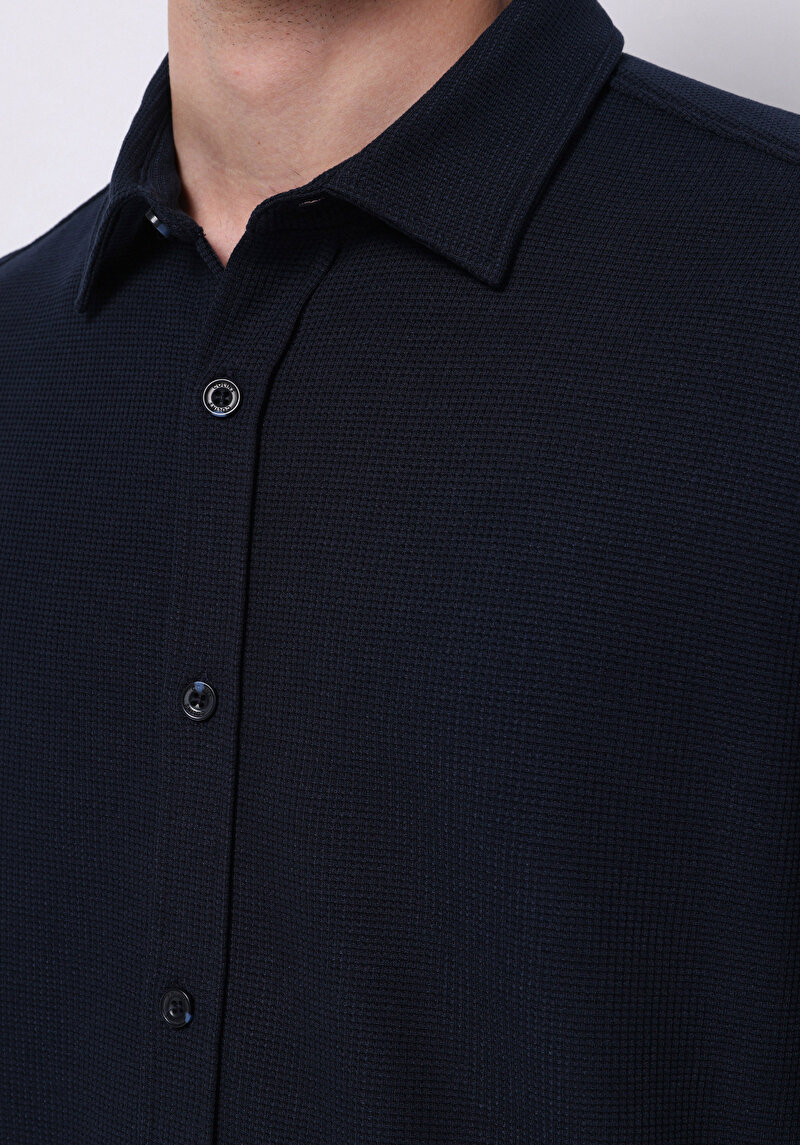 Показати інформацію про Сорочка З Довгим Рукавом Чоловіча Синя  Cl1075365