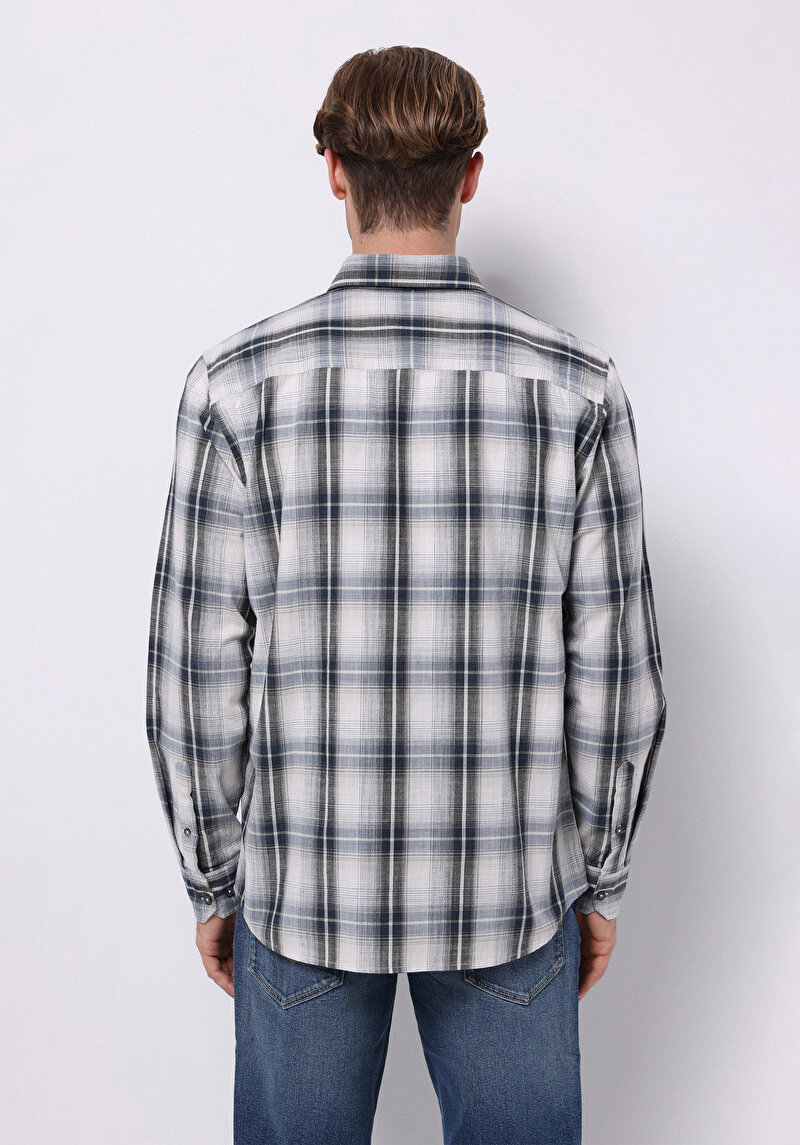 Показати інформацію про Сорочка З Довгим Рукавом Чоловіча Сіра  Cl1075650