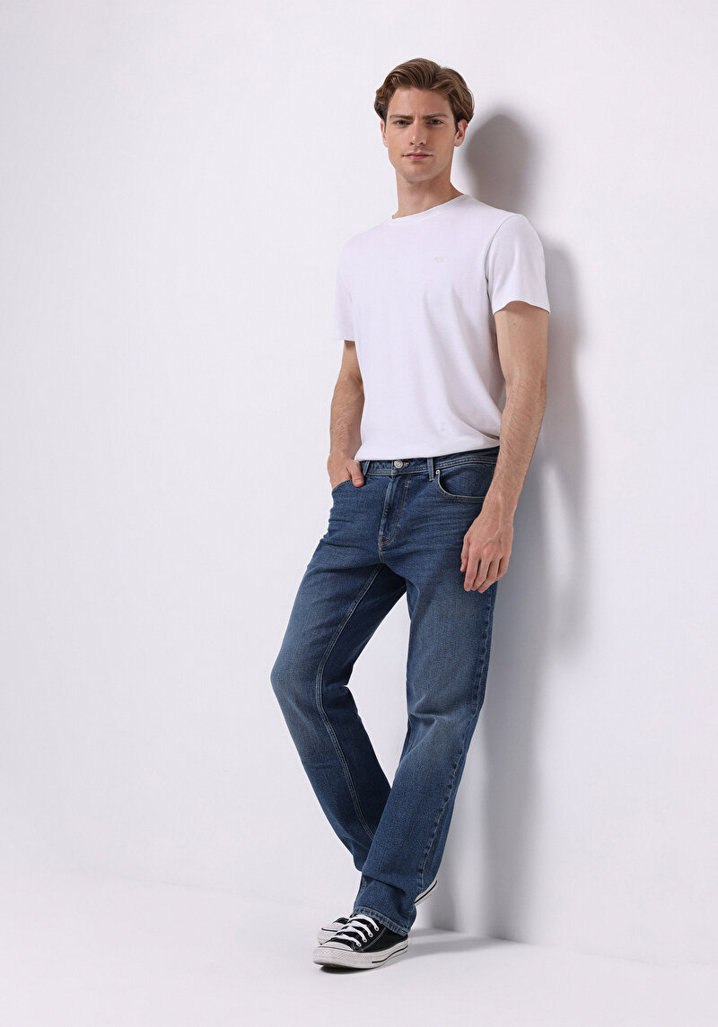 Зображення 045 David Джинси Чоловічі Блакитні Класичного Крою Cl1076528