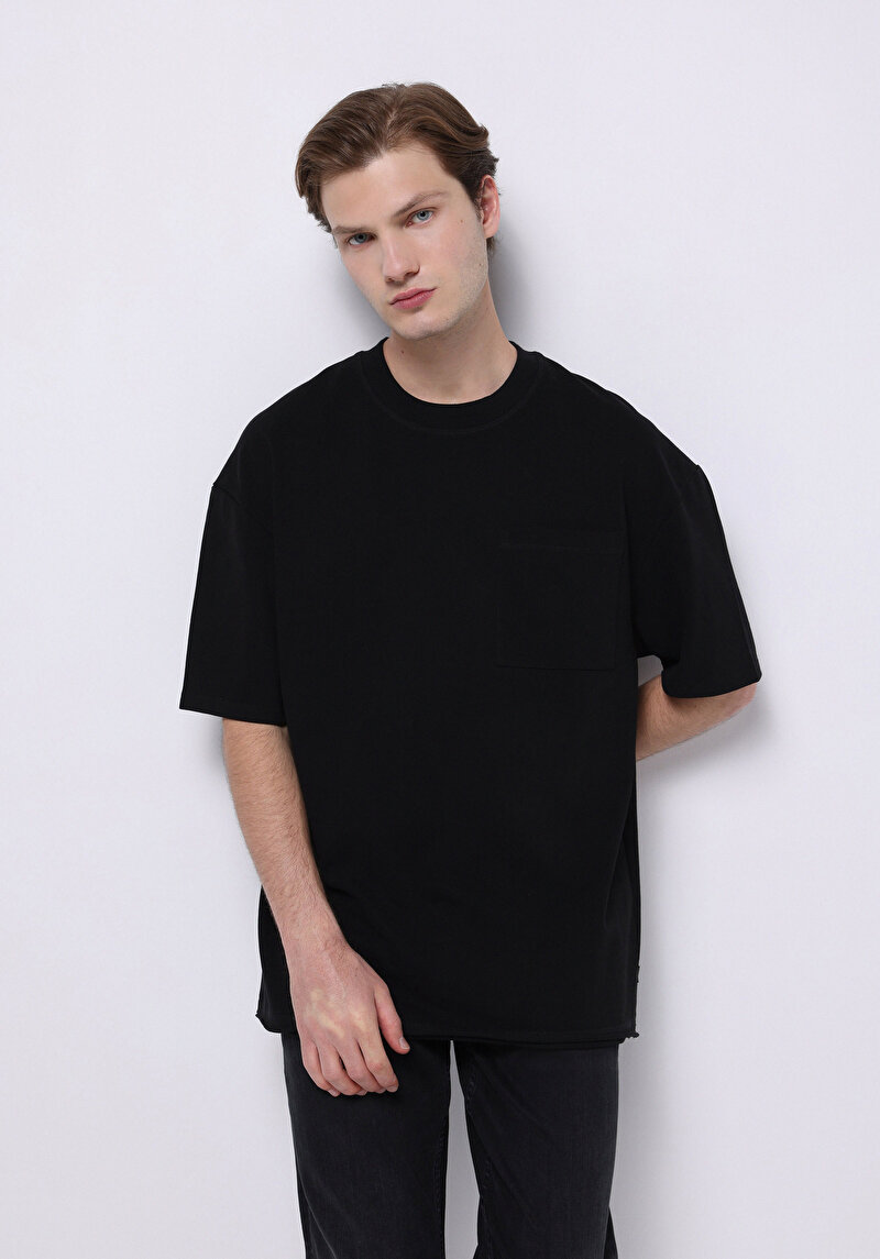 Зображення Футболка З Коротким Рукавом Чоловіча Чорна  Cl1075370