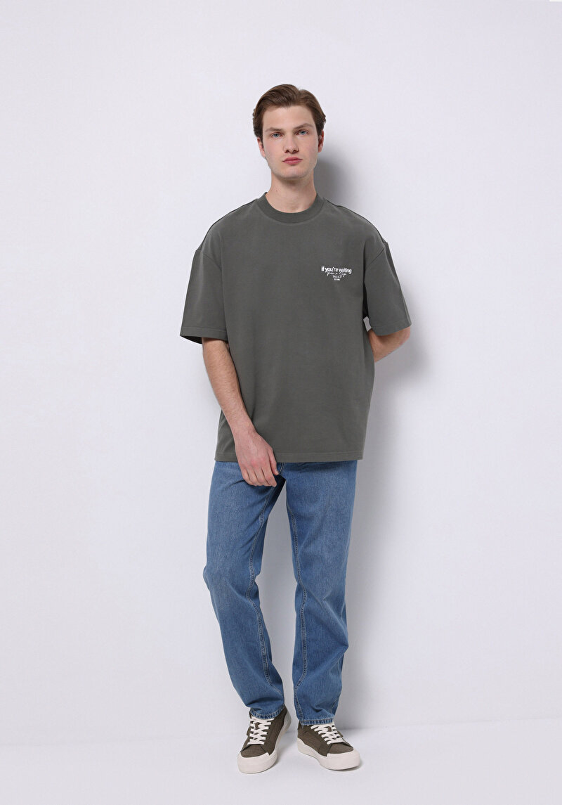 Показати інформацію про Футболка З Коротким Рукавом Чоловіча Зелена  Cl1075385