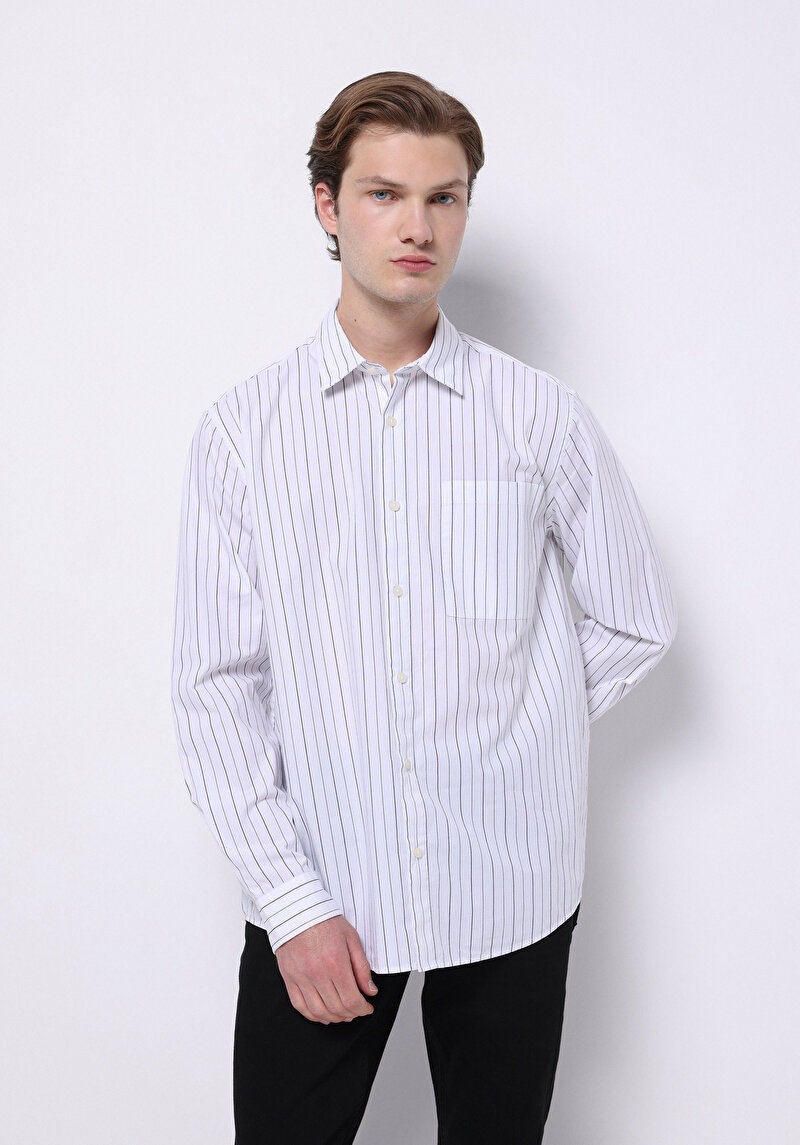 Зображення Сорочка З Довгим Рукавом Чоловіча Біла  Cl1075651