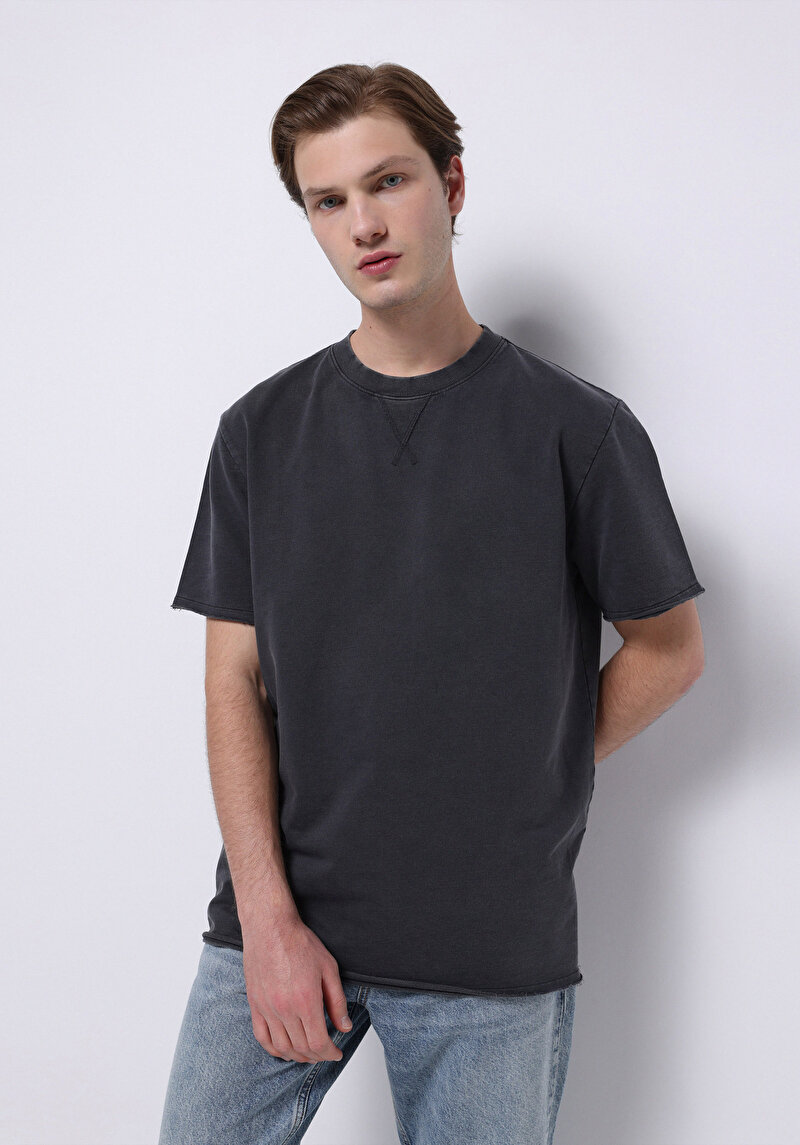 Зображення Футболка З Коротким Рукавом Чоловіча Сіра  Cl1075837