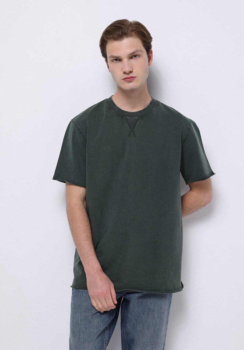 Зображення Футболка З Коротким Рукавом Чоловіча Зелена  Cl1075837