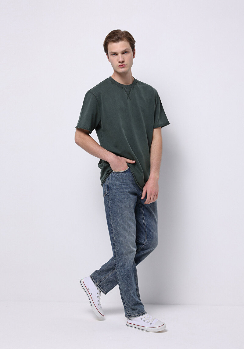 Показати інформацію про Футболка З Коротким Рукавом Чоловіча Зелена  Cl1075837