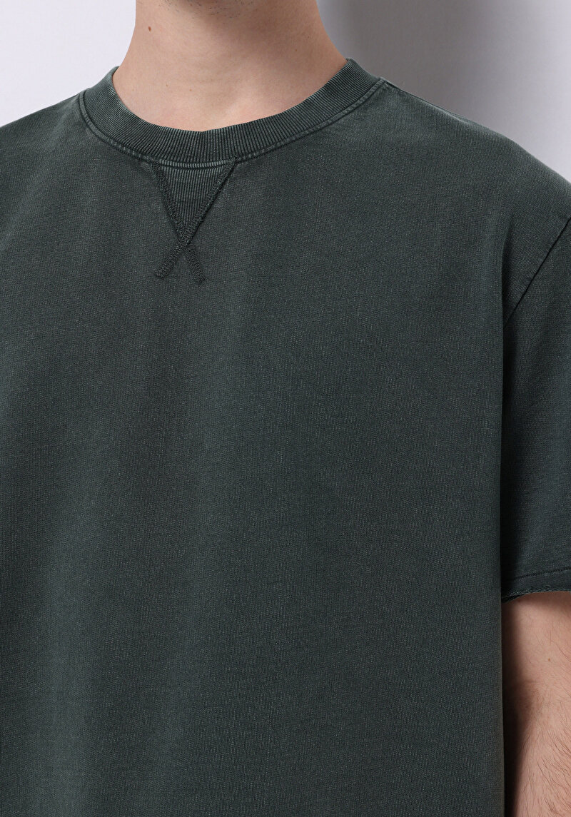 Показати інформацію про Футболка З Коротким Рукавом Чоловіча Зелена  Cl1075837