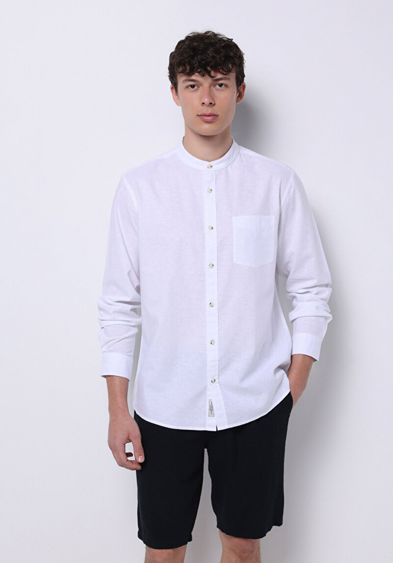 Зображення Сорочка З Довгим Рукавом Чоловіча Біла  Cl1070508