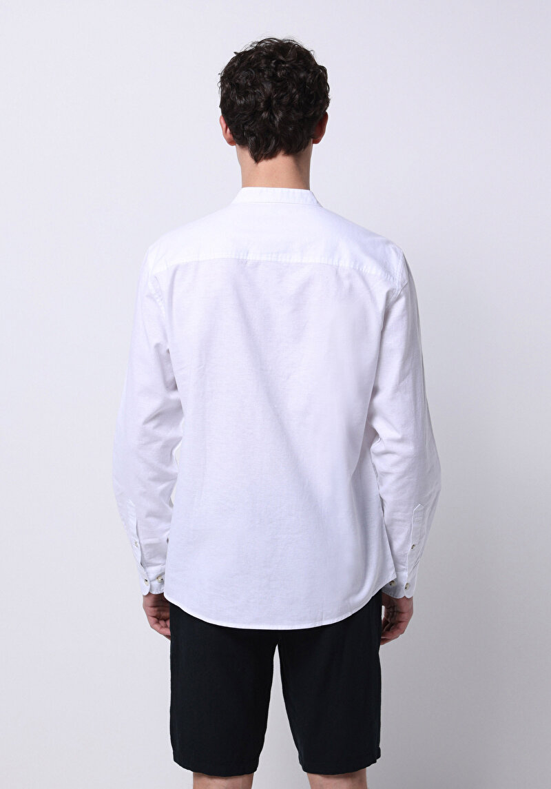 Показати інформацію про Сорочка З Довгим Рукавом Чоловіча Біла  Cl1070508