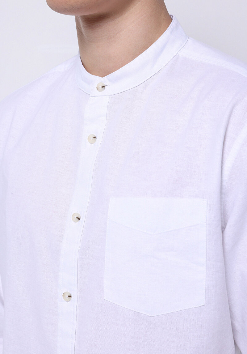 Показати інформацію про Сорочка З Довгим Рукавом Чоловіча Біла  Cl1070508