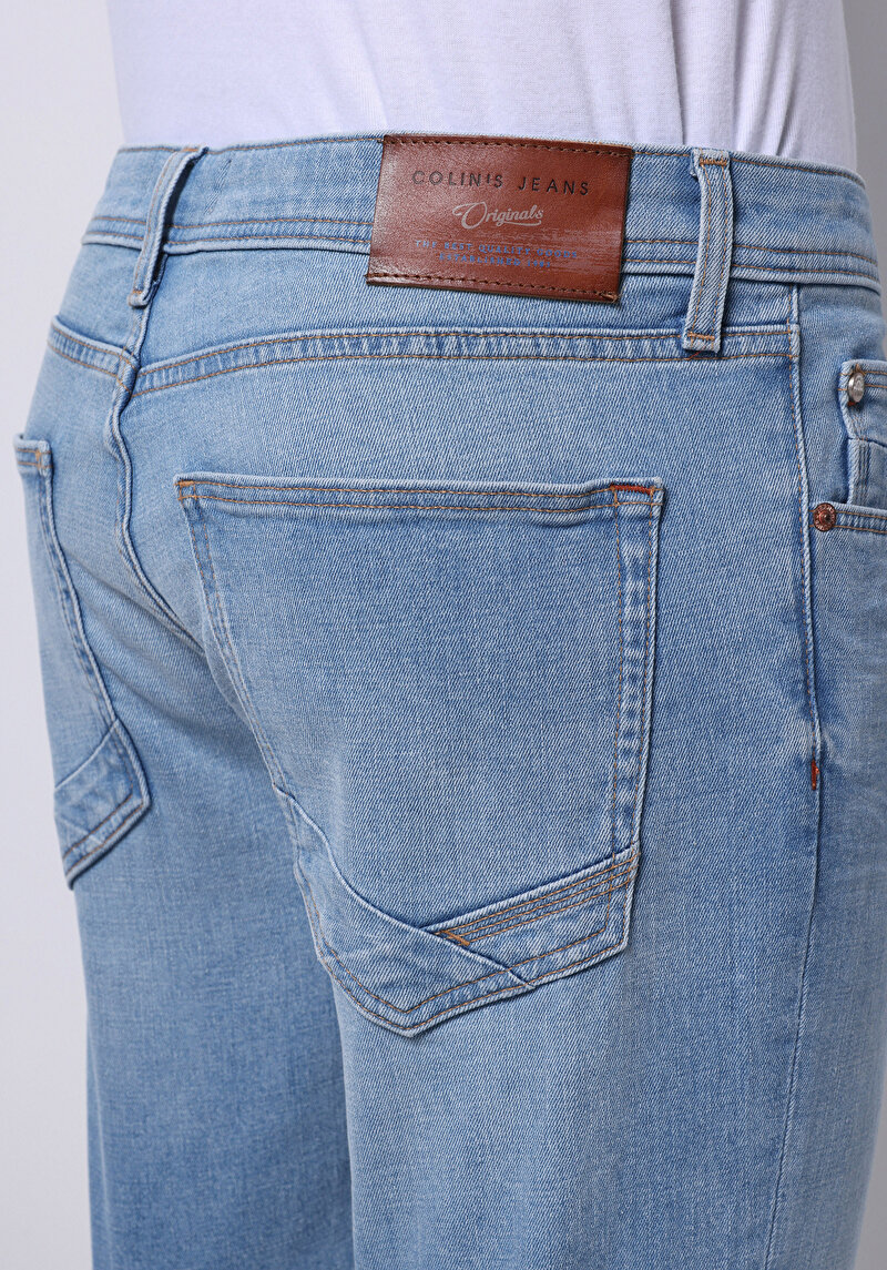 Показати інформацію про 044 Karl Джинси Чоловічі Блакитні Прямого Крою Cl1074730