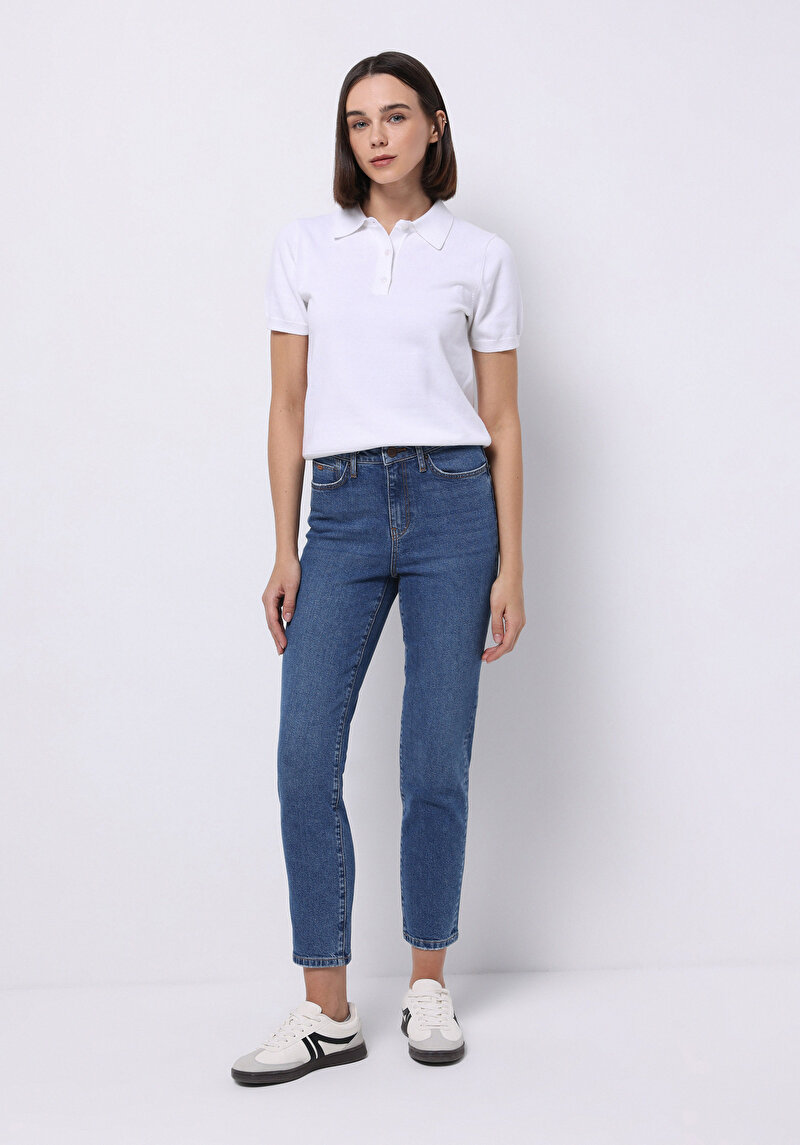 Зображення 703 Carla Джинси Жіночі Блакитні Вузького Крою Cl1075957