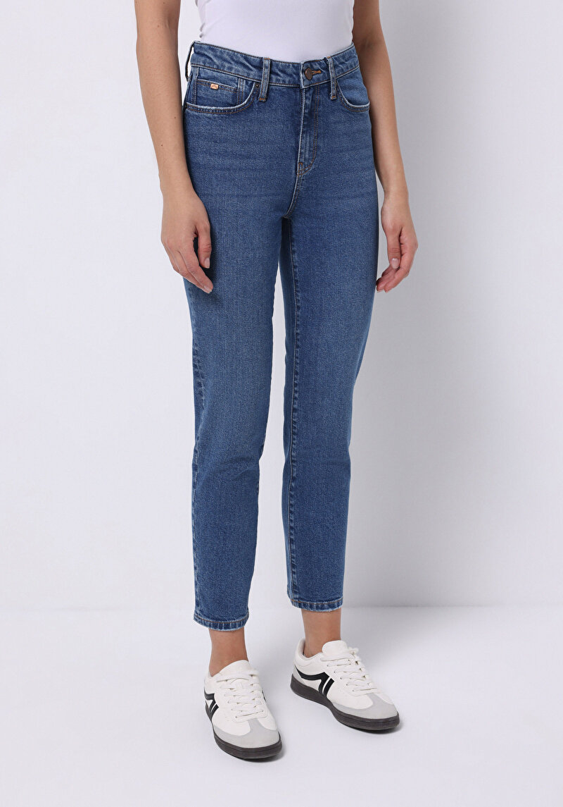 Зображення 703 Carla Джинси Жіночі Блакитні Вузького Крою Cl1075957