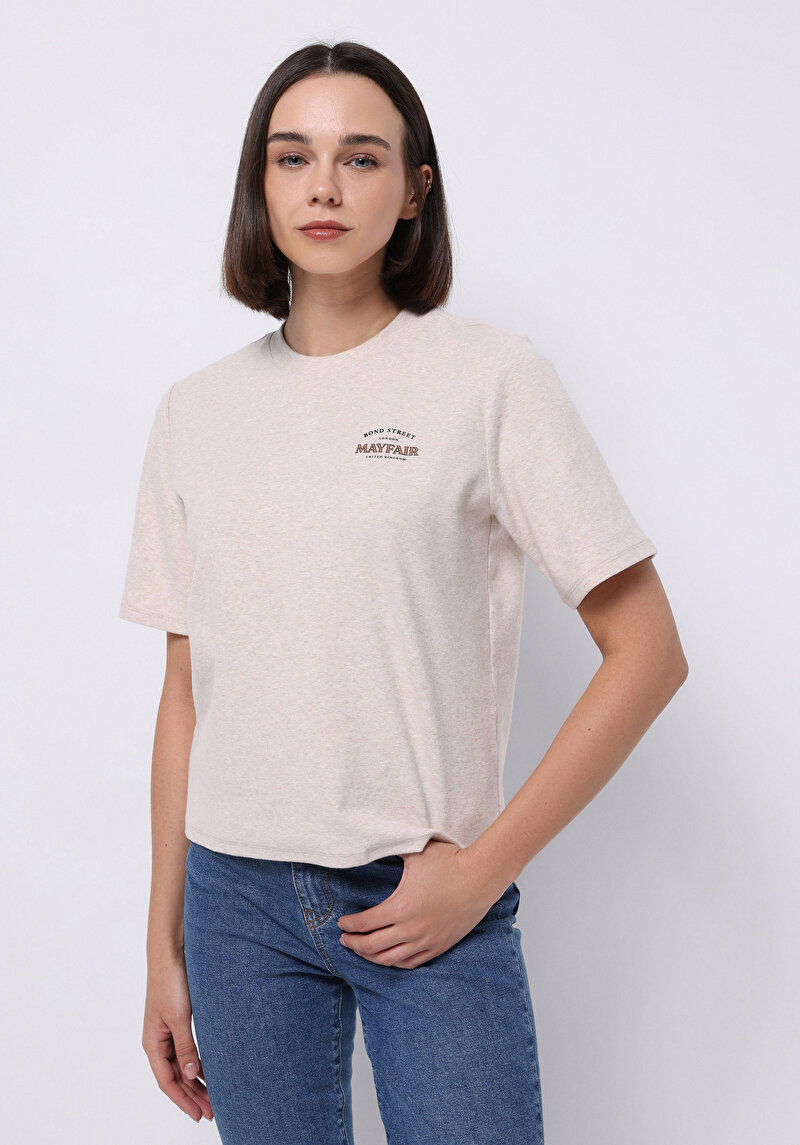 Зображення Футболка З Коротким Рукавом Жіноча Сіра  Cl1076360