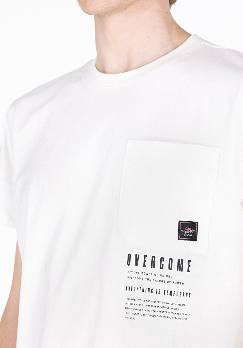 Показати інформацію про Футболка З Коротким Рукавом Чоловіча Біла  Cl1073314