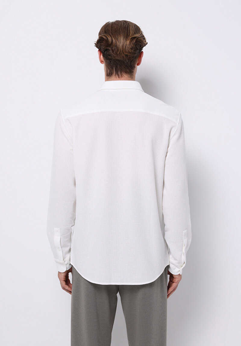 Показати інформацію про Сорочка З Довгим Рукавом Чоловіча Біла  Cl1075365