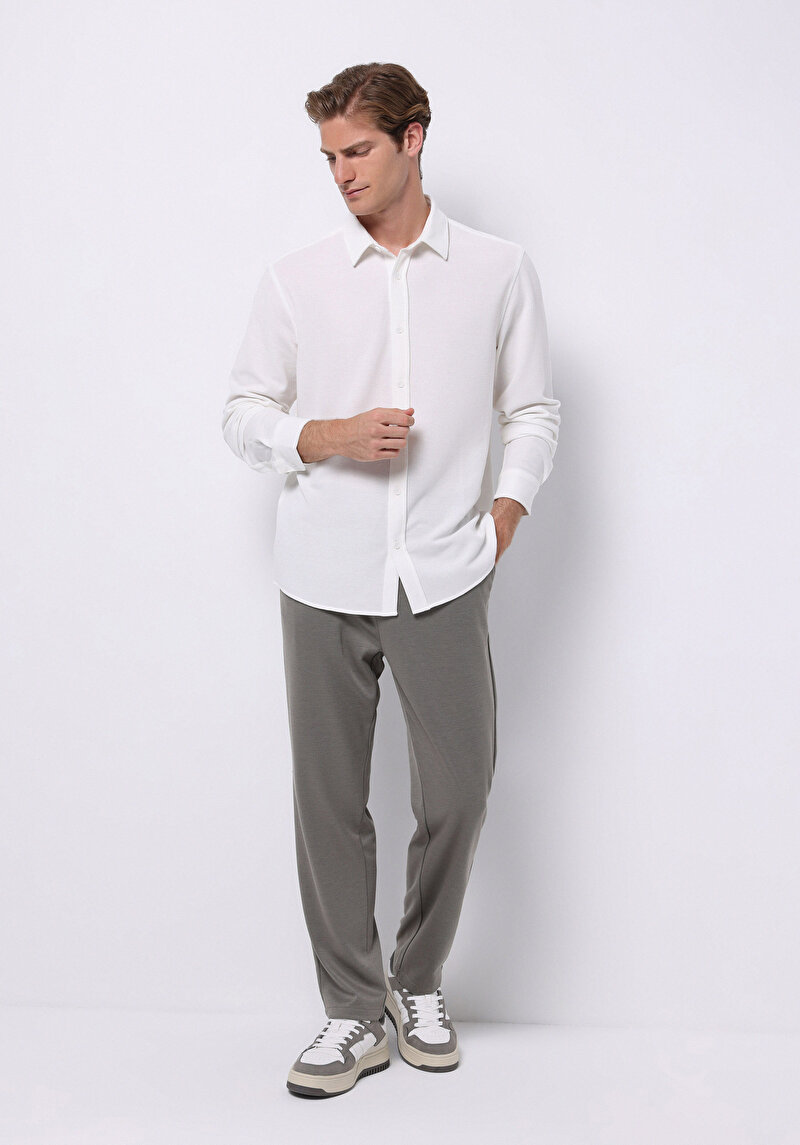 Показати інформацію про Сорочка З Довгим Рукавом Чоловіча Біла  Cl1075365