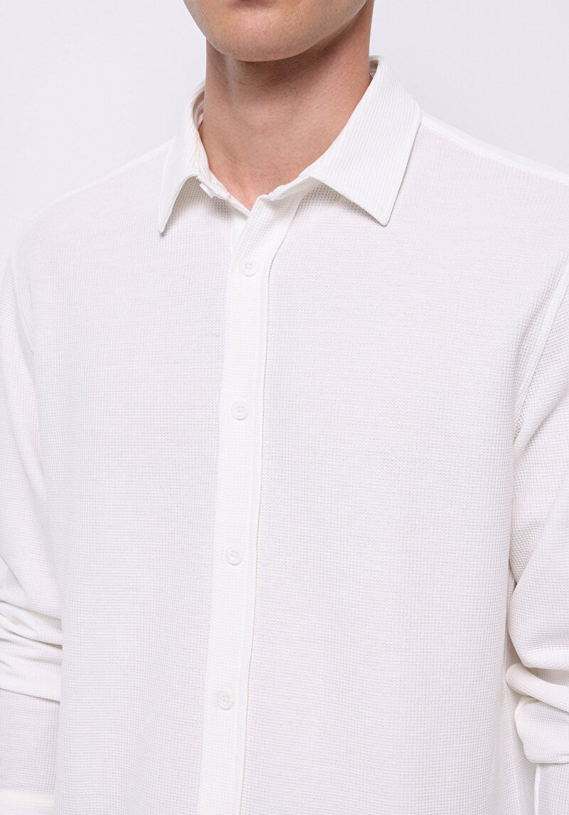 Показати інформацію про Сорочка З Довгим Рукавом Чоловіча Біла  Cl1075365