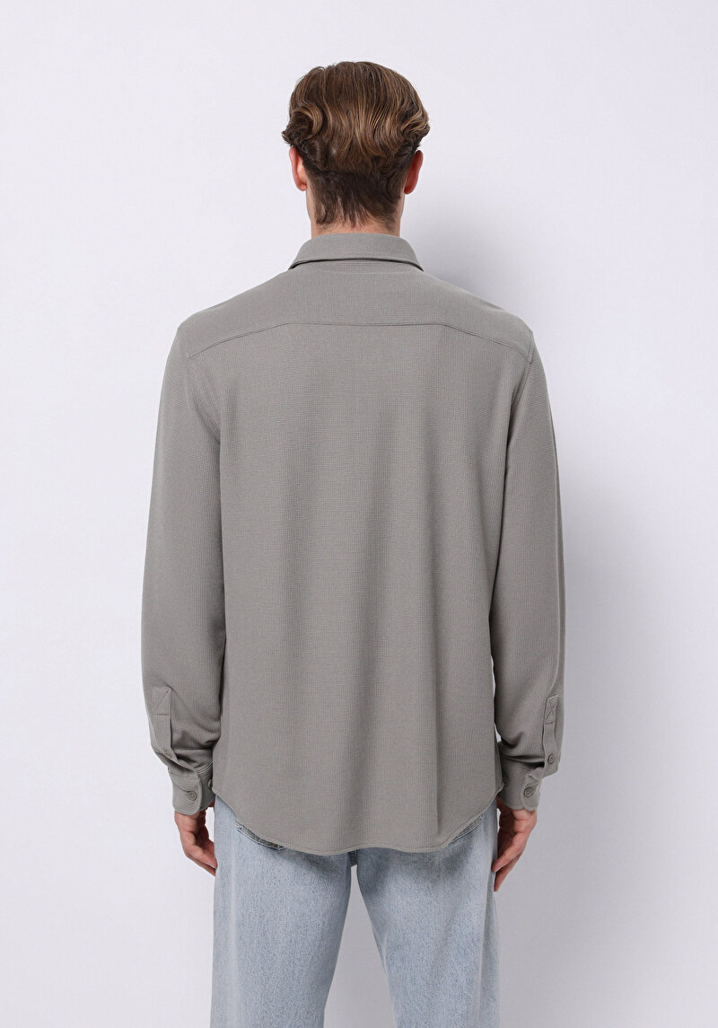 Показати інформацію про Сорочка З Довгим Рукавом Чоловіча Зелена  Cl1075365