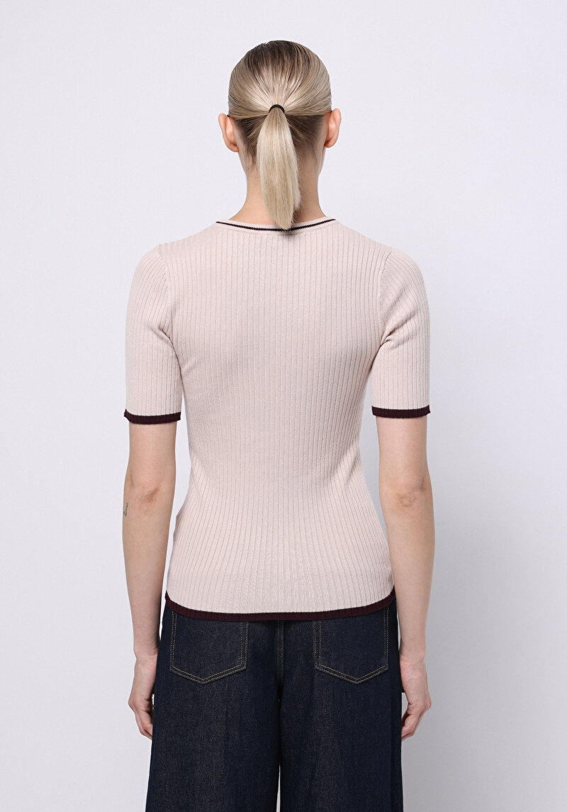 Зображення Светр Із Коротким Рукавом Жіночий Бежевий Cl1075528