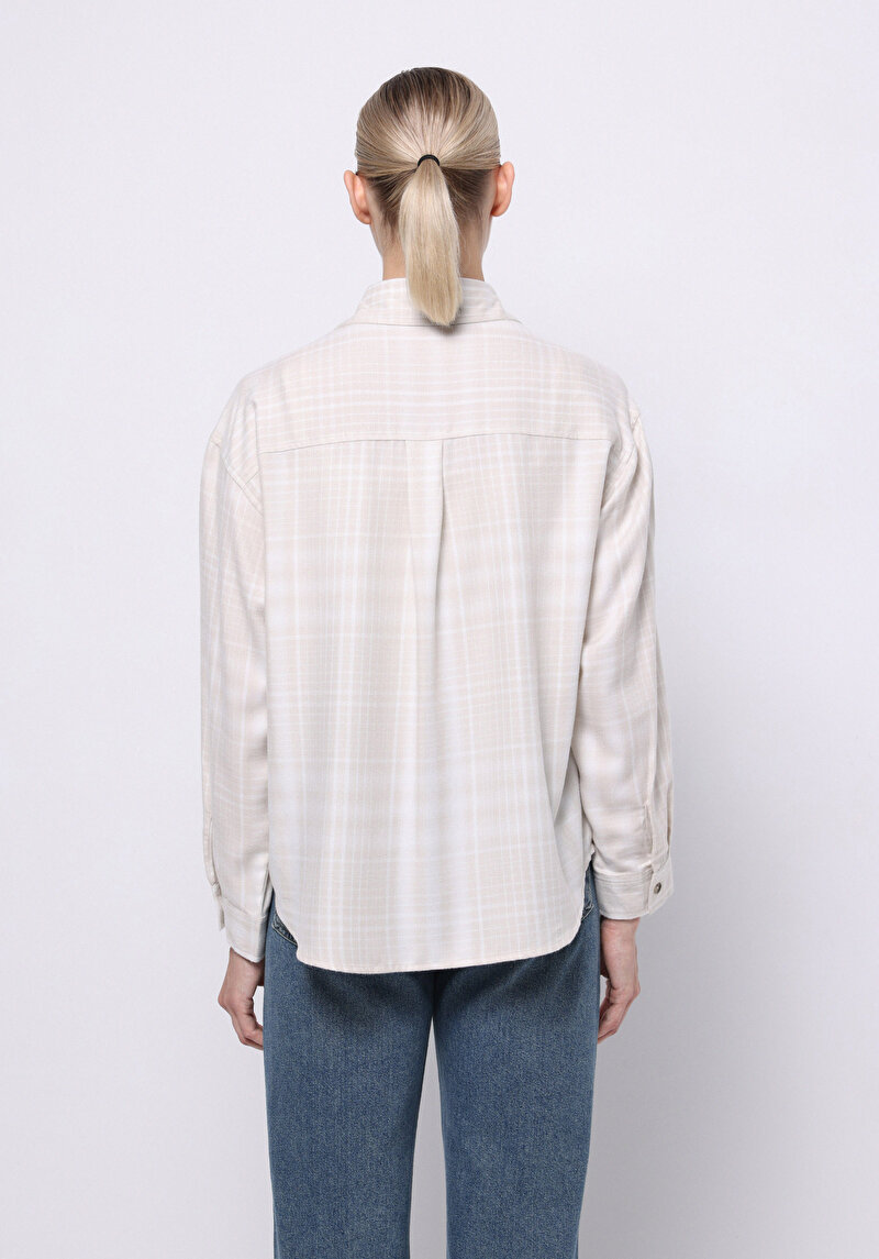 Показати інформацію про Сорочка З Довгим Рукавом Жіноча Бежева  Cl1075582