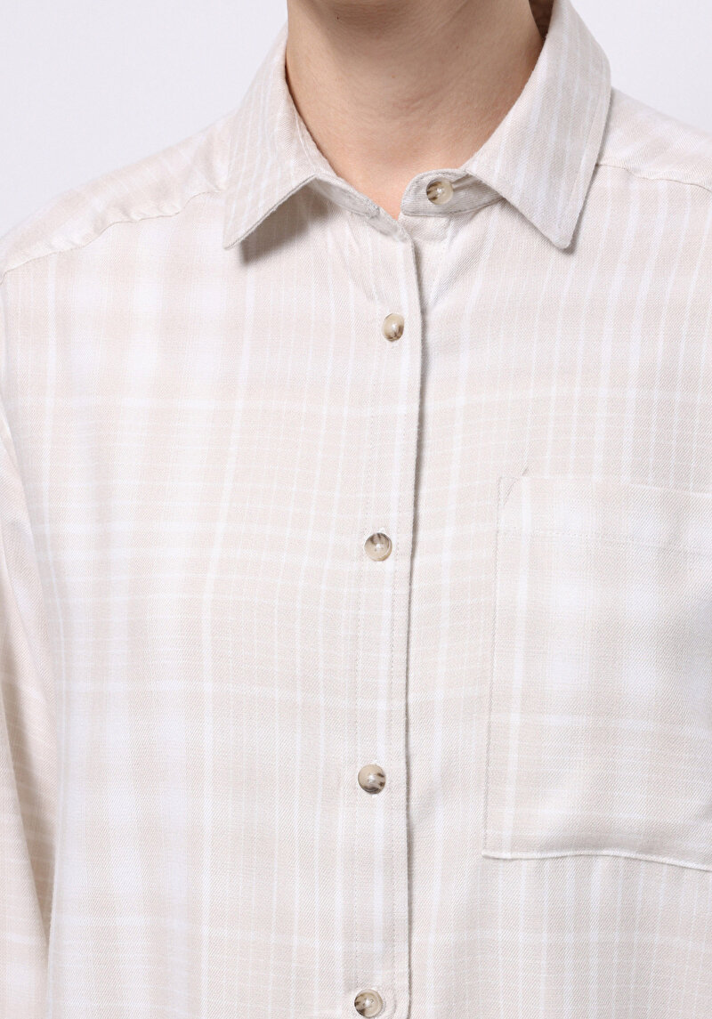 Показати інформацію про Сорочка З Довгим Рукавом Жіноча Бежева  Cl1075582