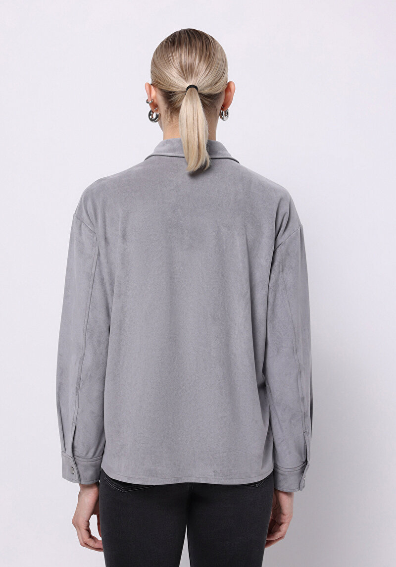 Показати інформацію про Сорочки З Довгим Рукавом Жіноча Сіра  Cl1075720