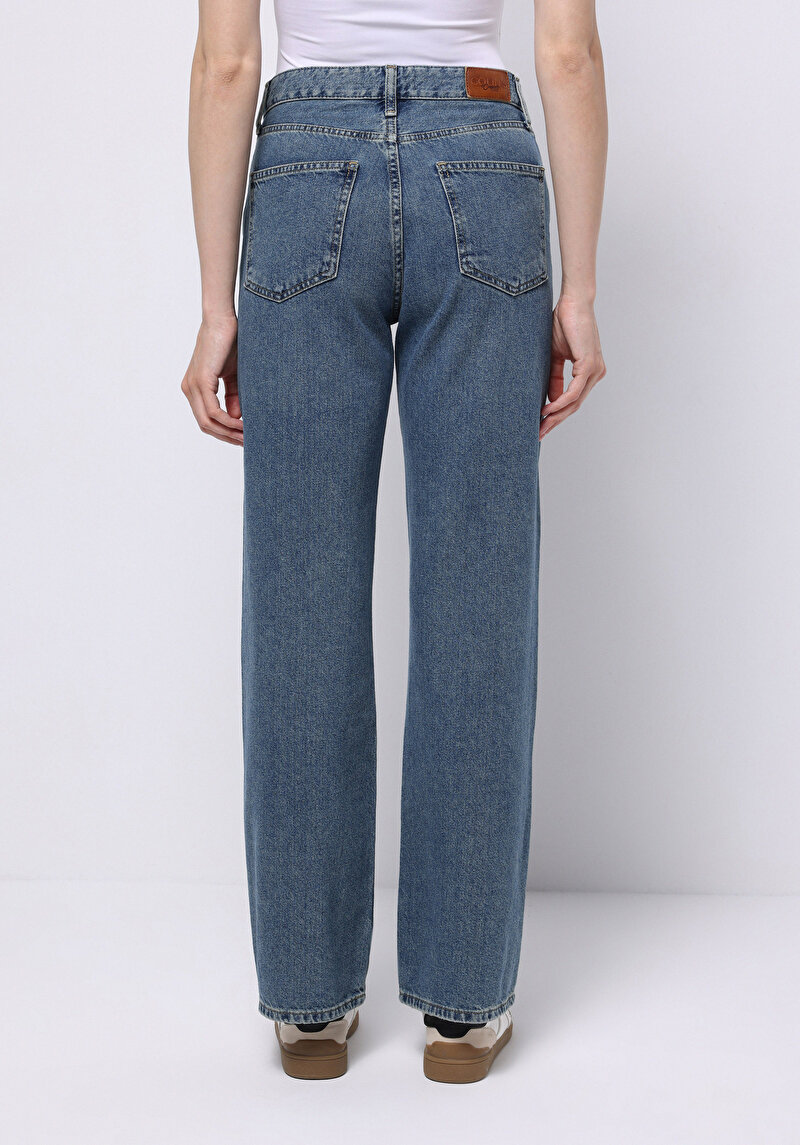 Зображення Джинси Жіночі Блакитні Прямого Крою Cl1076849